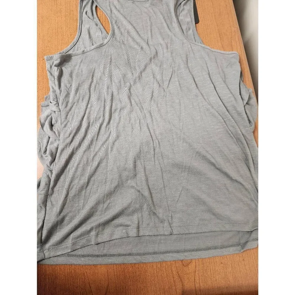 Maurices 2x Gray Ruffle tank - Picture 4 of 5